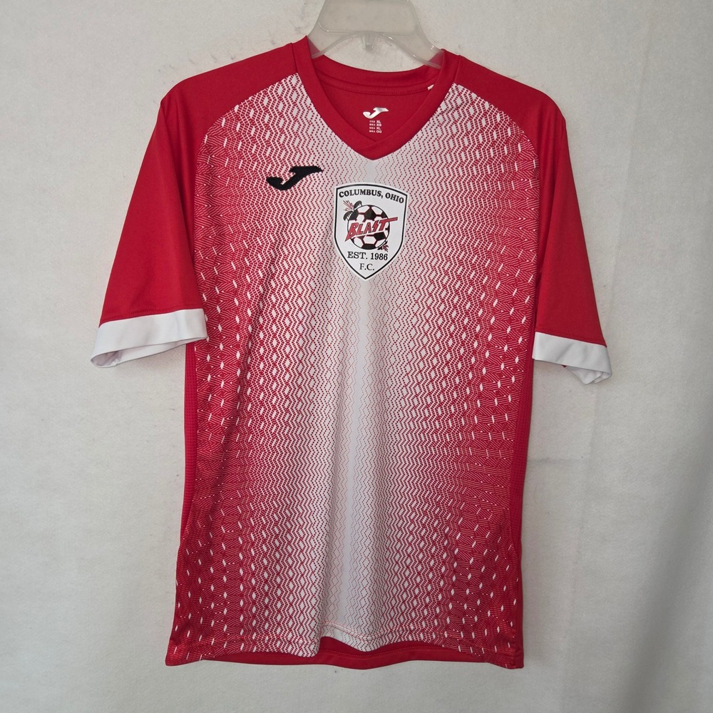 Joma Columbus Blast FC Soccer Jersey Mens XL‎ Red White Supervona T Shirt